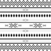 motif ethnique tribal noir et blanc avec éléments géométriques, tissu de boue africain traditionnel, design tribal. conception de papier peint en tissu ou à la maison vecteur