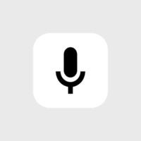 record microphone icône. le symbole microphone pour la toile placer. illustration rétro microphone pour mobile applications. pictogramme microphone. minimaliste icône. du son concept icône vecteur