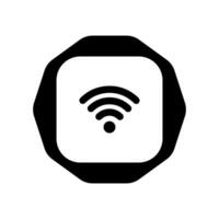 Wifi icône sans fil l'Internet signe vecteur