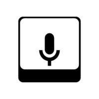 record microphone icône. le symbole microphone pour la toile placer. illustration rétro microphone pour mobile applications. pictogramme microphone. minimaliste icône. du son concept icône vecteur