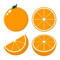 sucré Orange tranche illustration vecteur