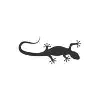 lézard logo.isolé lézard sur blanc Contexte vecteur