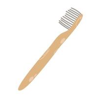 brosse à dents en bois mode de vie zéro déchet, matériau naturel, respectueux de l'environnement vecteur