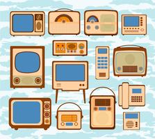 Définir l&#39;icône d&#39;illustrations vectorielles de diffusion vecteur