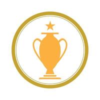 Créatif et unique trophée logo conception. trophée logo pour des sports tournoi championnat vecteur