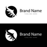 aile logo conception, Aigle faucon ailes, beauté en volant oiseau, illustration symbole vecteur