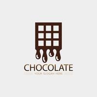 Chocolat et cacao logo icône conception illustration vecteur