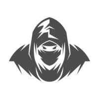 ninja logo icône conception vecteur