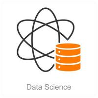 Les données science et une analyse icône concept vecteur