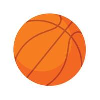 basketball Balle sur blanc Contexte vecteur
