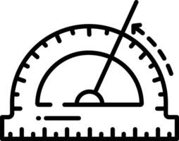 rapporteur contour illustration vecteur