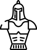 corps armure contour illustration vecteur