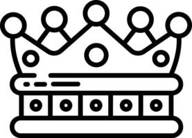 Roi couronne contour illustration vecteur