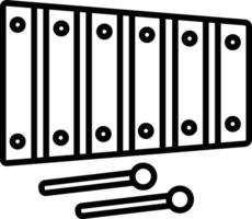 xylophone contour illustration vecteur