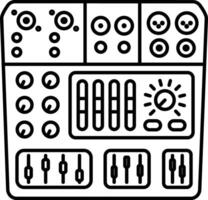 l'audio mixer contour illustration vecteur