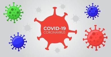 fond de vecteur du virus corona 19. eps 10