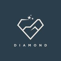 diamant logo conception avec Créatif concept prime vecteur