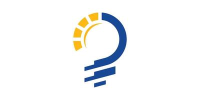 logo conception pour lumières et soleil, électricité, énergie, solaire, logo conception icône, symbole, , Créatif idée. vecteur