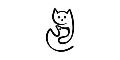 logo conception animal animal de compagnie, animal de compagnie boutique, chien, chat, mignon, logo conception icône, symbole, , Créatif idée. vecteur