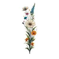 floral sublimation clipart , aquarelle floral sublimation conceptions, coloré fleurs sauvages sublimation clipart, floral clipart collection, floral sublimation graphique, eps fichier vecteur