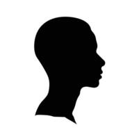 Masculin la personne avatar silhouette isolé vecteur