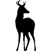 cerf silhouette Icônes illustration vecteur