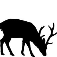 cerf silhouette Icônes illustration vecteur