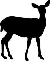 cerf silhouette Icônes illustration vecteur