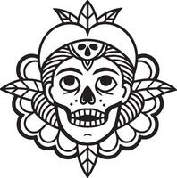tribal tatouage conception illustration isolé sur blanc Contexte vecteur