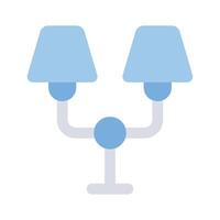 une bien conçu icône de lampe, icône de toit ampoule dans modifiable style vecteur