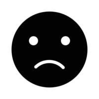 avoir votre mains sur à la perfection conçu triste emoji icône, personnalisable vecteur