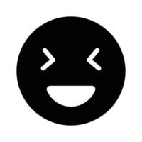 Créatif de content visage emoji dans moderne style vecteur