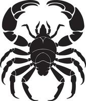 Scorpion silhouette illustration blanc Contexte vecteur