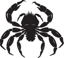 Scorpion silhouette illustration blanc Contexte vecteur