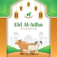 eid al-adha islamique fête illustration vecteur