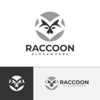 raton laveur logo modèle, Créatif raton laveur tête logo conception concepts vecteur