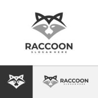 raton laveur logo modèle, Créatif raton laveur tête logo conception concepts vecteur