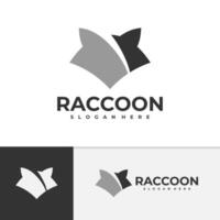 raton laveur logo modèle, Créatif raton laveur tête logo conception concepts vecteur