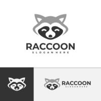 raton laveur logo modèle, Créatif raton laveur tête logo conception concepts vecteur