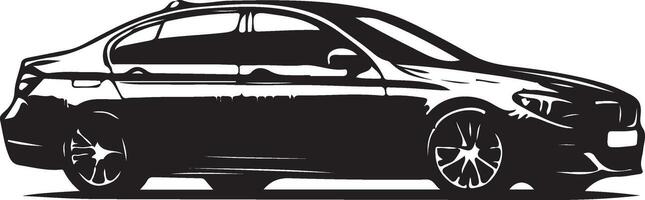 BMW e63 6 séries classique exécutif affaires sport voiture, noir Couleur silhouette vecteur