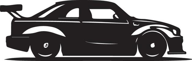 divers voiture silhouette illustration, sport moderne voiture, noir Couleur silhouette vecteur