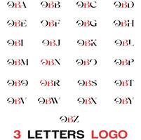 Créatif 3 lettre logo conception,qba,qbb,qbc,qbd,qbe,qbf,qbg,qbh,qbi,qbj,qbk,qbl,qbm,qbn,qbo,qbp,qbq,qbr,qbs,qbt,qbu,qbv,qbw,qbx, qby,qbz, vecteur