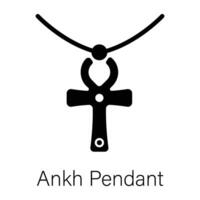 branché Ankh pendentif vecteur