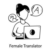 branché femelle traducteur vecteur