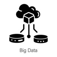 big data à la mode vecteur