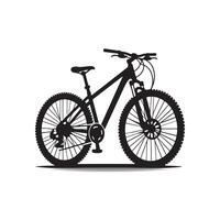 vélo silhouette plat illustration. vecteur