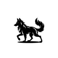 Loup illustration logo vecteur