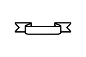 ruban logo Vide contour vecteur