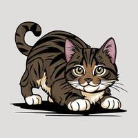 international chat journée avec chat illustration conception vecteur
