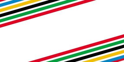 coloré rayures ligne olympique bannière Contexte. illustration vecteur